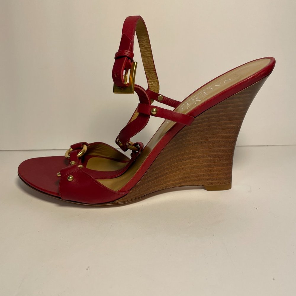 Valentino Garavani Leather Wedge Sandal